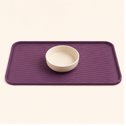 Cat Water Bowl Splash Mat — hero