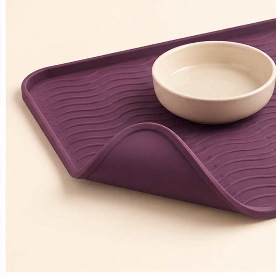 Cat Water Bowl Splash Mat — feature