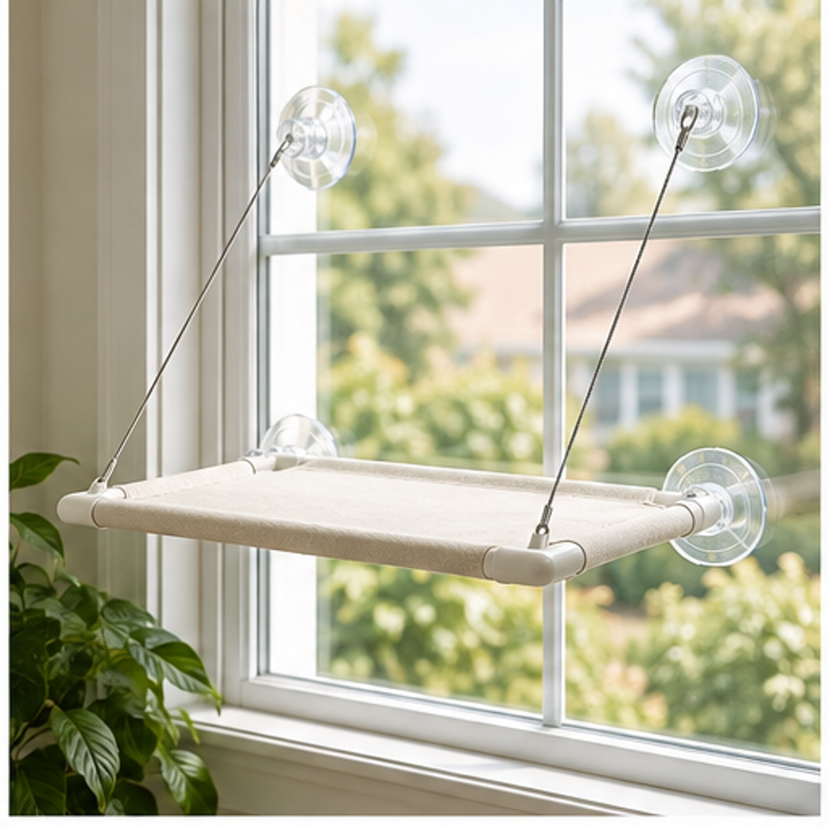 Cat Window Hammock — lifestyle