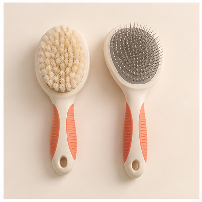Cat Grooming Brush Pair — feature
