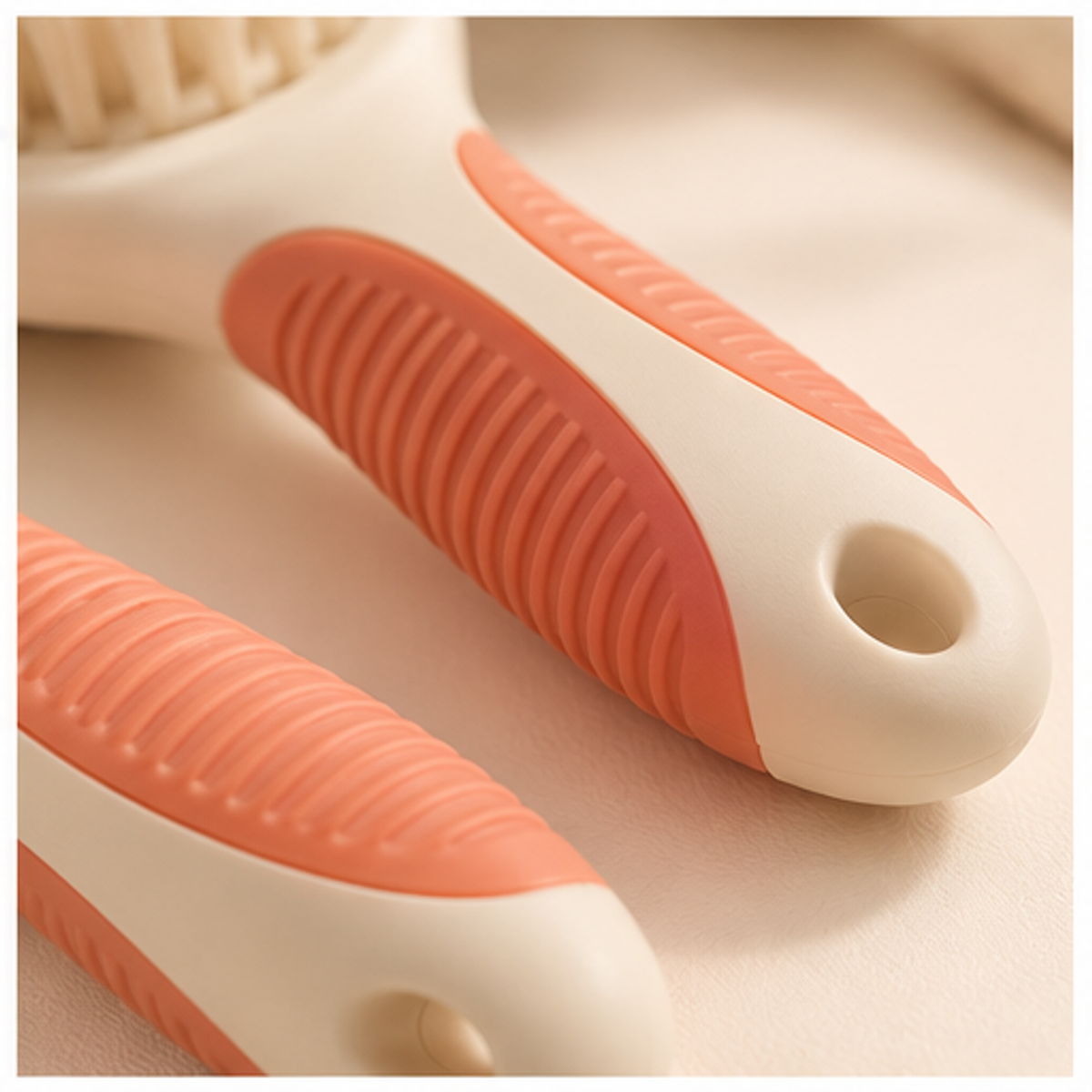 Cat Grooming Brush Pair — detail