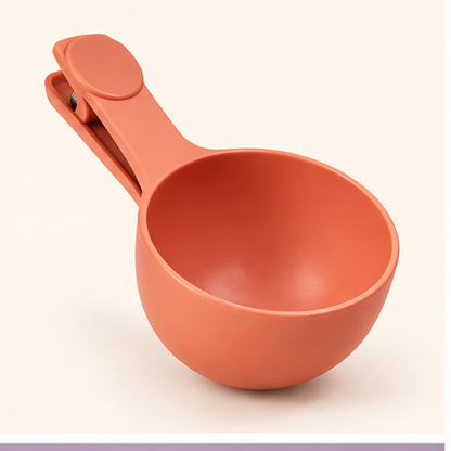 Pet Food Scoop with Bag Clip — hero