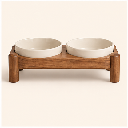 Raised Cat Feeding Stand — overview