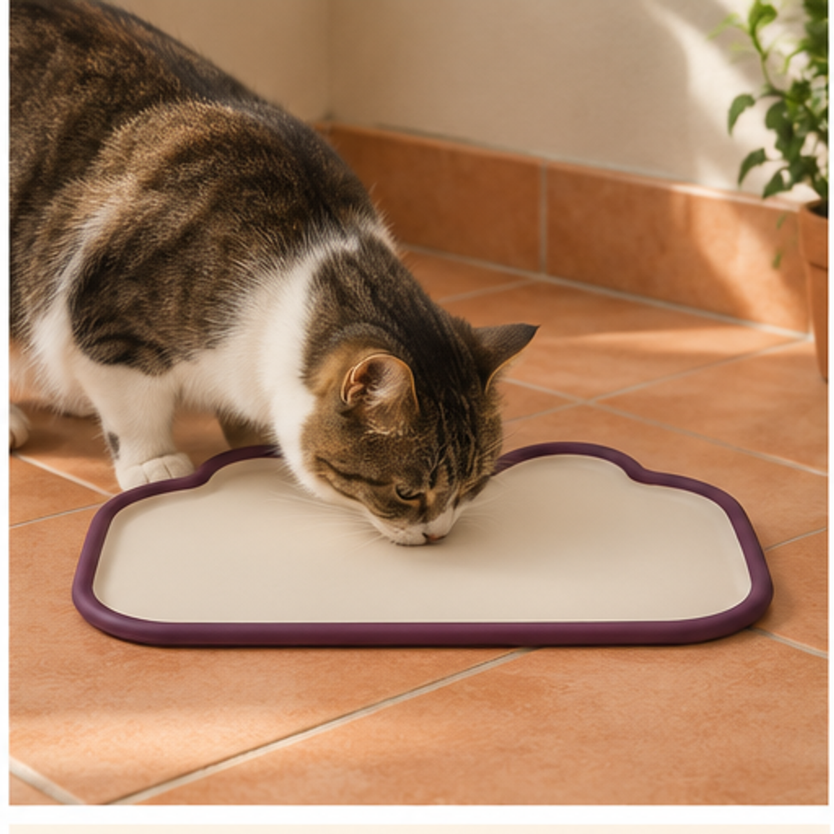 Silicone Cat Feeding Mat — lifestyle